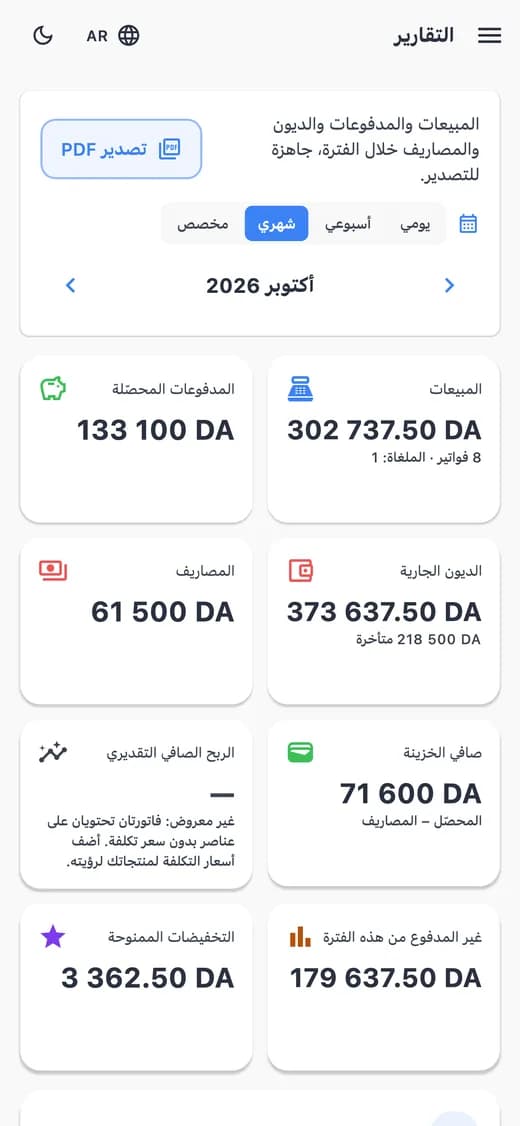 التقارير